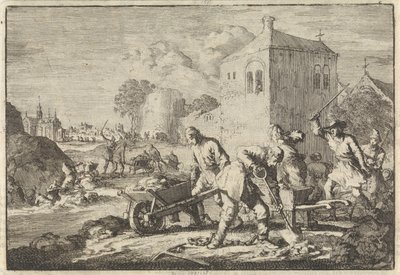 Reformovaní ministři v Maďarsku odsouzeni k těžkým pracím, 1674 od Jan Luyken