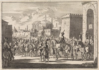 Vstup sultána Mustafy II do Konstantinopole, 1695 od Jan Luyken