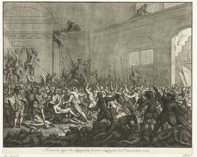 Vražda v kostele v Naarden, 1572 od Jan Luyken
