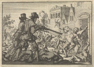 Vražda reformovaných v Tiranu, 1620 od Jan Luyken