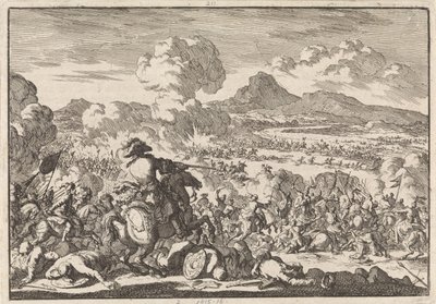 Vítězství prince Eugenia nad Turky na Tise, 1697 od Jan Luyken