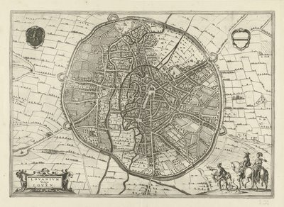 Plán Leuven, 1581 od Jan Luyken