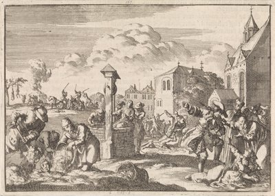Pronásledování protestantů Marsautem v Niortu, 1682 od Jan Luyken