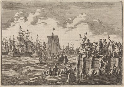 William III odjíždí s flotilou do Anglie, 1688 od Jan Luyken