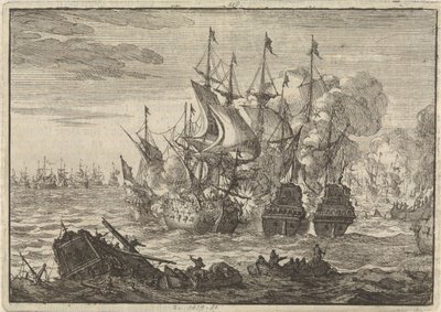 Bitva u Beachy Head, 1690 od Jan Luyken