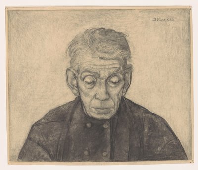 Portrét Douwe de Groot od Jan Mankes (signed by artist)
