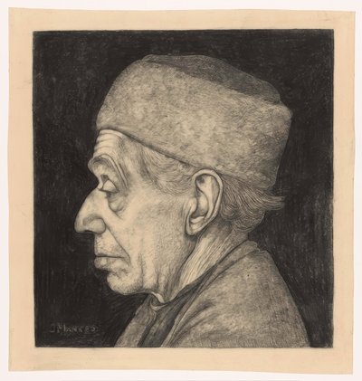 Douwe, z profilu vlevo od Jan Mankes