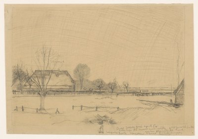 Zimní krajina v Eerbeek od Jan Mankes