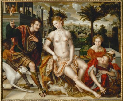 David und Bathseba od Jan Massys