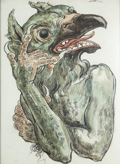 Ďábel s hlavou ptáka od Jan Matejko