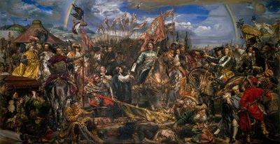 Jean III Sobieski (1629-1696) poslal po bitvě ve Vídni poselství vítězství papeži Inocenci XI. od Jan Matejko
