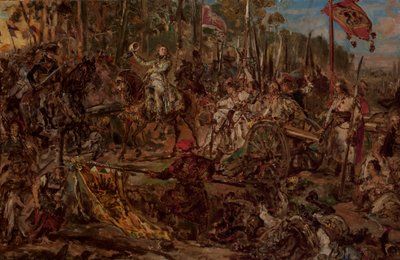 Kościuszko u Racławic, skica od Jan Matejko