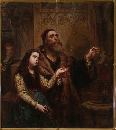 Osleplý Wit Stwosz se svou vnučkou od Jan Matejko