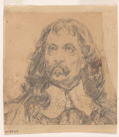 Portrétní studie hlavy Jana Kazimiera (pravděpodobně studie k obrazu). od Jan Matejko