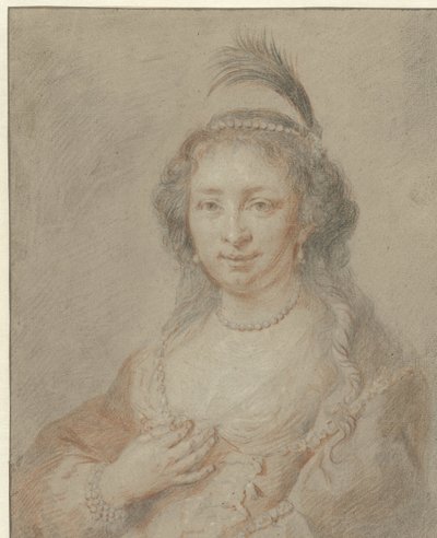 Portrét Sary van Baerle, manželky Philipse van Dorpa od Jan Maurits Quinkhard