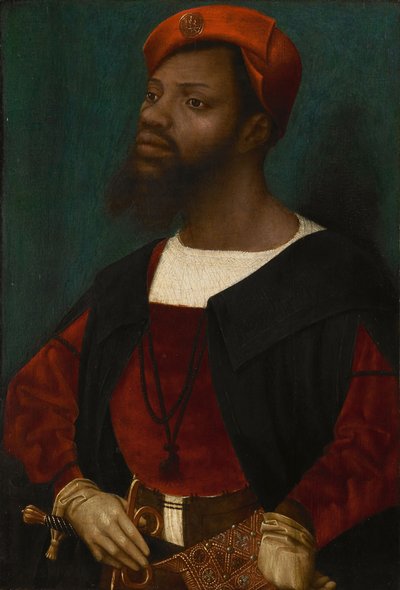 Portrét afrického muže, cca 1530 od Jan Mostaert