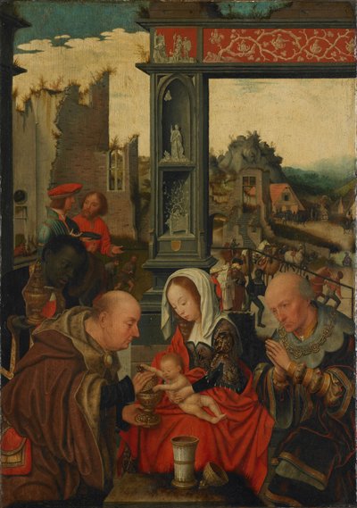 Klanění králů, 1525 od Jan Mostaert