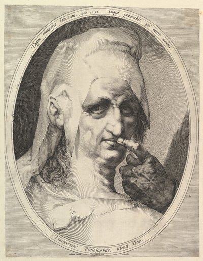 Harpocrates, filozof, ca. 1611. od Jan Muller