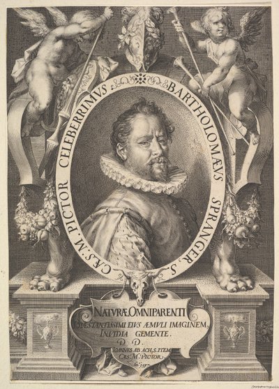 Portrét Bartholomea Sprangera, ca. 1616 od Jan Muller