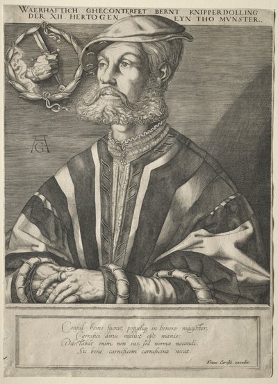 Portrét Bernarda Knipperdollinga. od Jan Muller