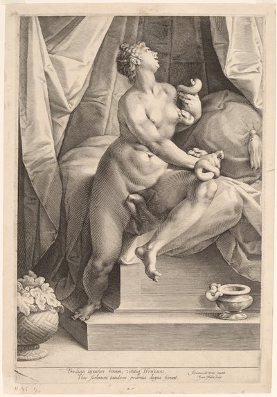 Kleopatra od Jan Muller, after Adriaen de Vries