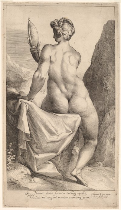 Opatrnost od Jan Muller, after Adriaen de Vries