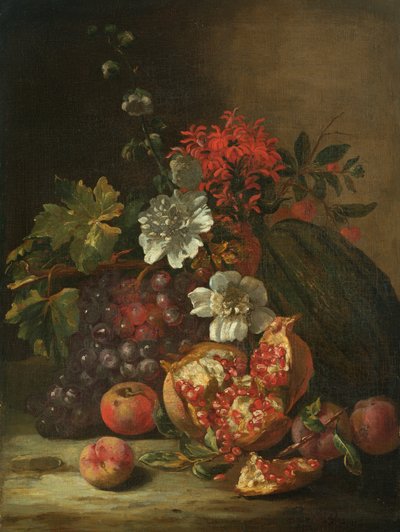 Ovoce a květiny od Jan Peter van the Younger Bredael