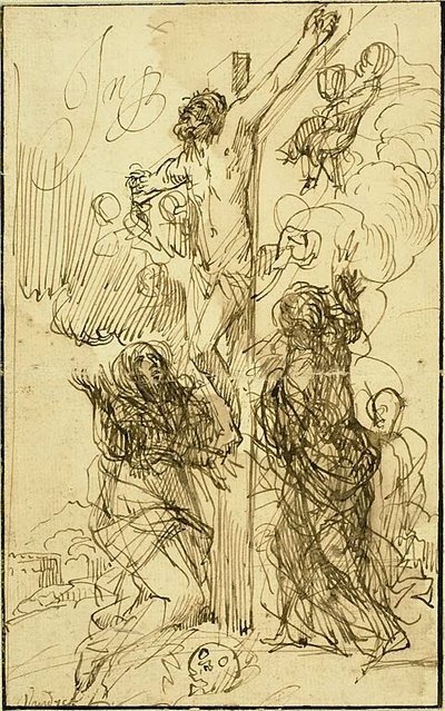 Ukřižování od Jan Philipsz. van Bouckhorst