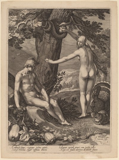 Pokušení člověka od Jan Pietersz Saenredam after Abraham Bloemaert