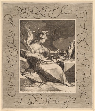Marnost nad marnostmi, všechno je marnost od Jan Pietersz Saenredam, after Abraham Bloemaert