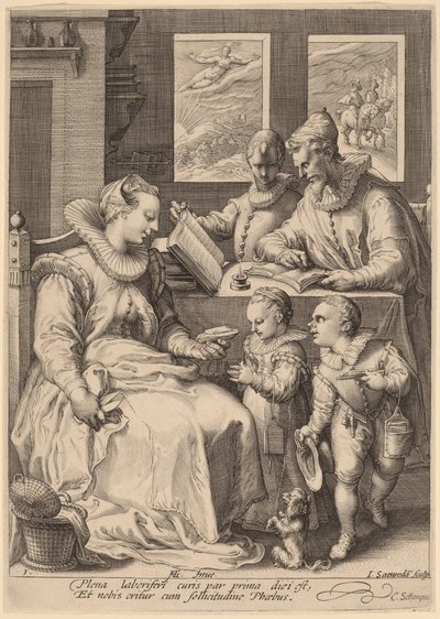 Ráno od Jan Pietersz Saenredam, after Hendrik Goltzius