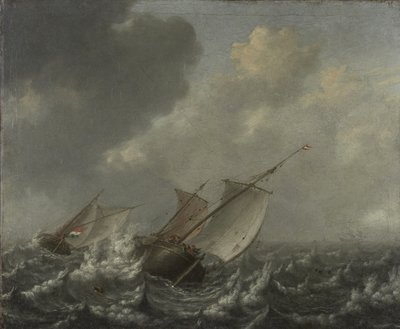 Plavidla na rozbouřeném moři, 1620 od Jan Porcellis