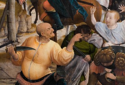 Detail Ukřižování (olej na desce) od Jan Provoost