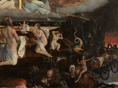 Detail posledního soudu od Jan Provoost