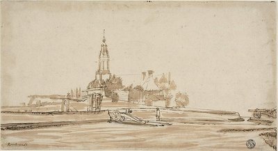 Haarlemská brána v Amsterdamu od Jan Ruischer