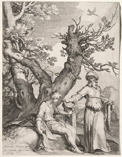 Ahijah a Jeroboam, 1604. od Jan Saenredam