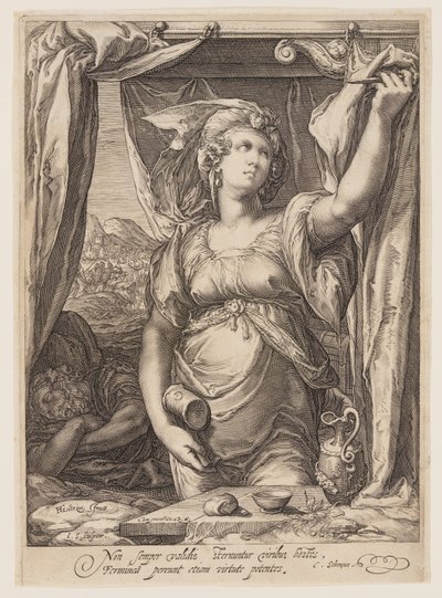 Jael a Sisera od Jan Saenredam