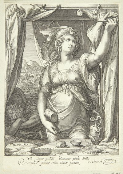 Jael a Sisera od Jan Saenredam