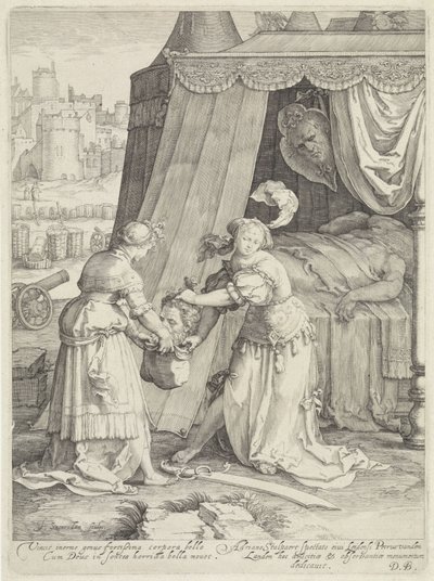 Judith s hlavou Holoferna od Jan Saenredam