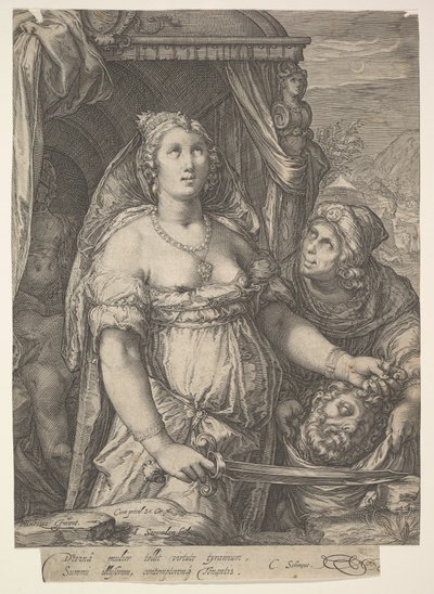 Judith a hlava Holofernes, 15751607. od Jan Saenredam