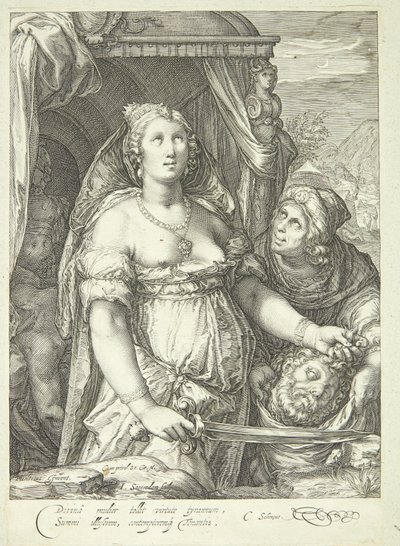 Judith s hlavou Holoferna od Jan Saenredam