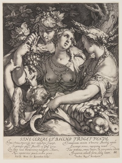 Sine Cerere a Baccho Friget Venuše od Jan Saenredam