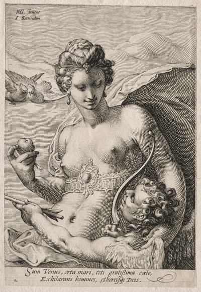 Venuše a Amor, c. 1595. od Jan Saenredam