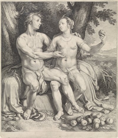Vertumnus en Pomona od Jan Saenredam