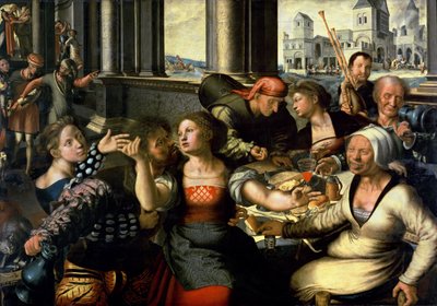 Marnotratný syn, 1536 od Jan Sanders van Hemessen
