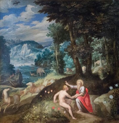 Stvoření Adama, asi 1586-89 (olej na plátně) od Jan Soens