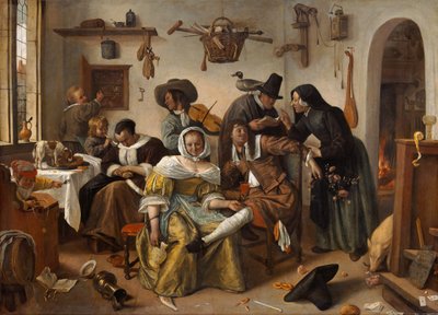 Pozor na luxus ("In Weelde Siet Toe") od Jan Steen