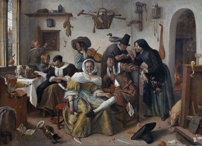 Pozor na luxus ("In Weelde Siet Toe") od Jan Steen