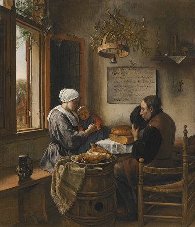 Modlitba před jídlem od Jan Steen