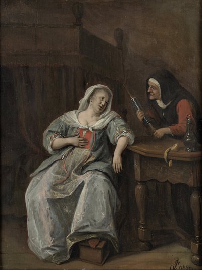Nemocná žena od Jan Steen